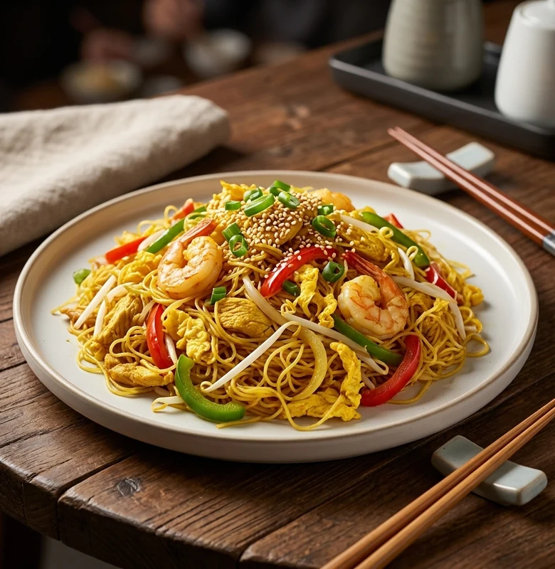 Singapore noodle at Asian Hakka Chinese & Indian Restaurant, Brampton